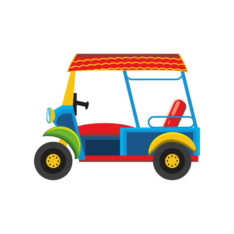 vervoer taxi tuk tuk vector