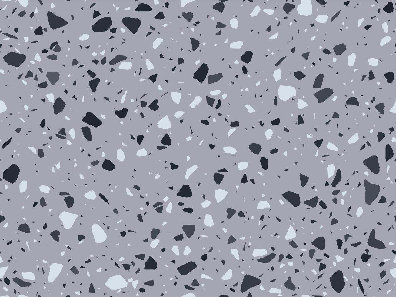 grijs en zwart terrazo marmeren steen patroon mozaïek- vector