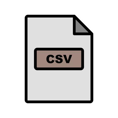 CSV Vector-pictogram vector