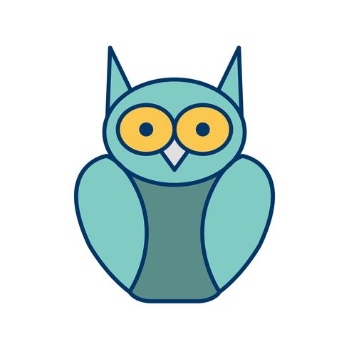 Afgestudeerde Owl Vector Icon