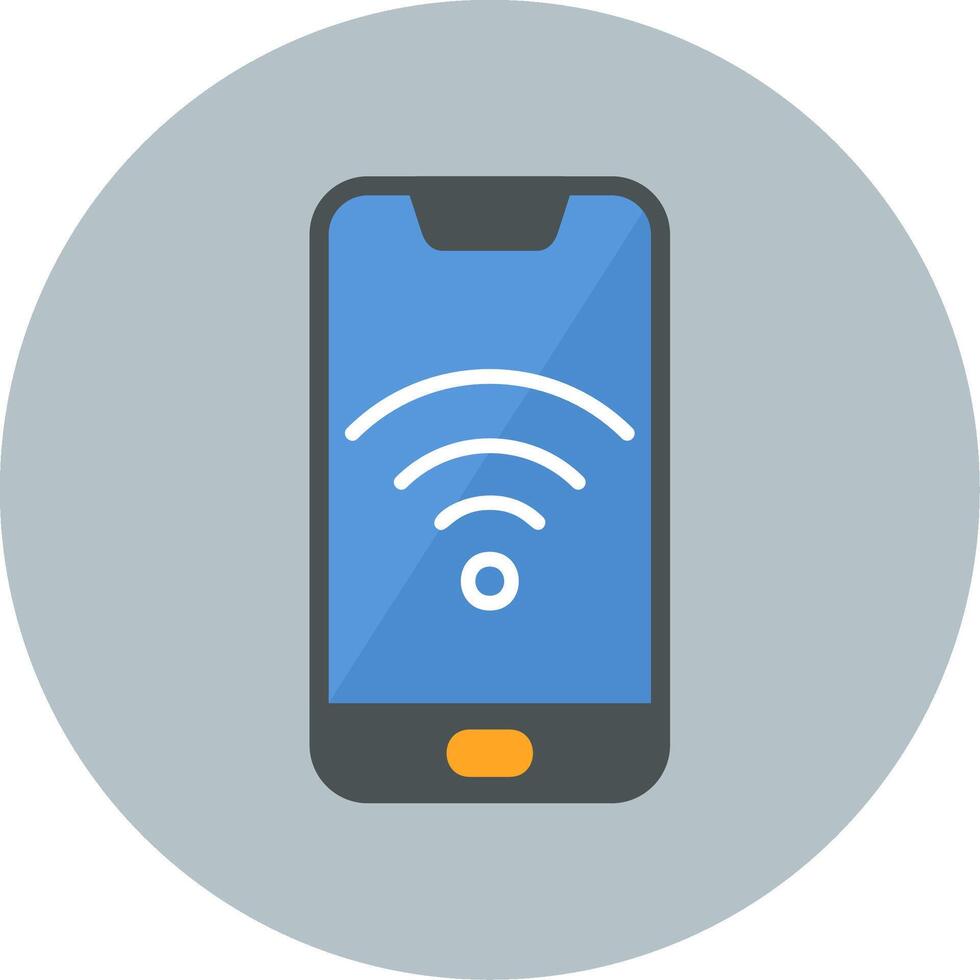 smartphone Wifi vecto icoon vector