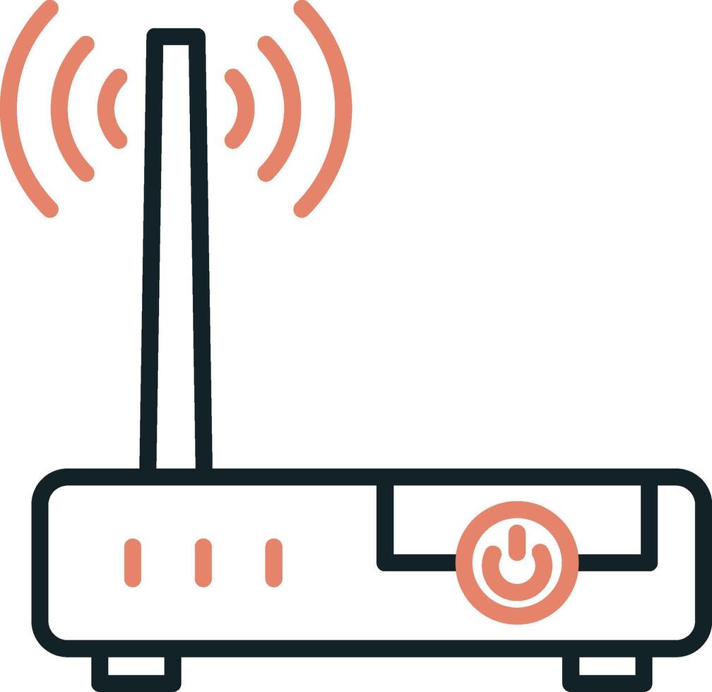 router apparaat vecto icoon vector