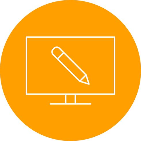 Online onderwijs Vector Icon