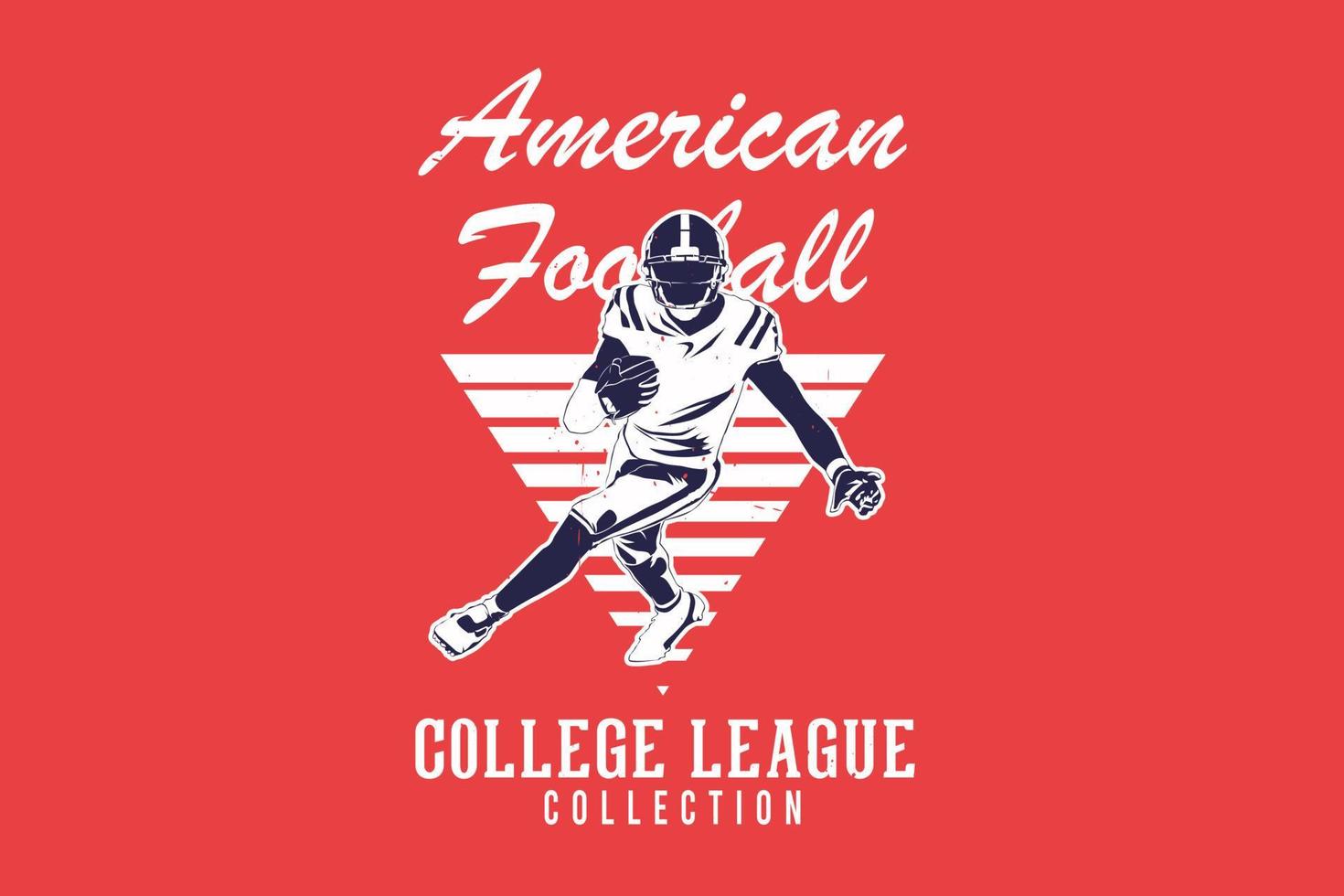 American football college league collectie silhouet ontwerp vector