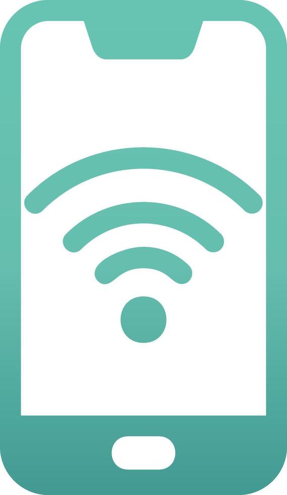 smartphone Wifi vecto icoon vector