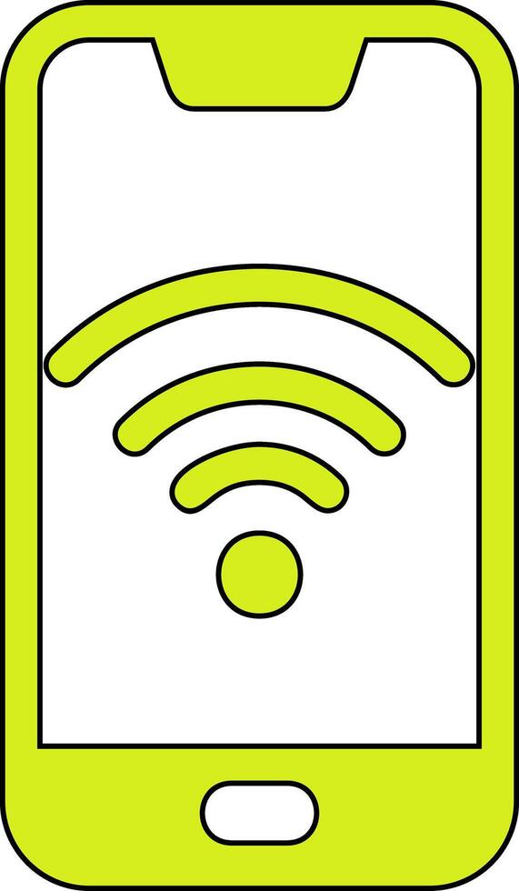 smartphone Wifi vecto icoon vector