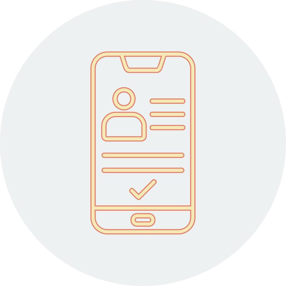 smartphone ID kaart vecto icoon vector