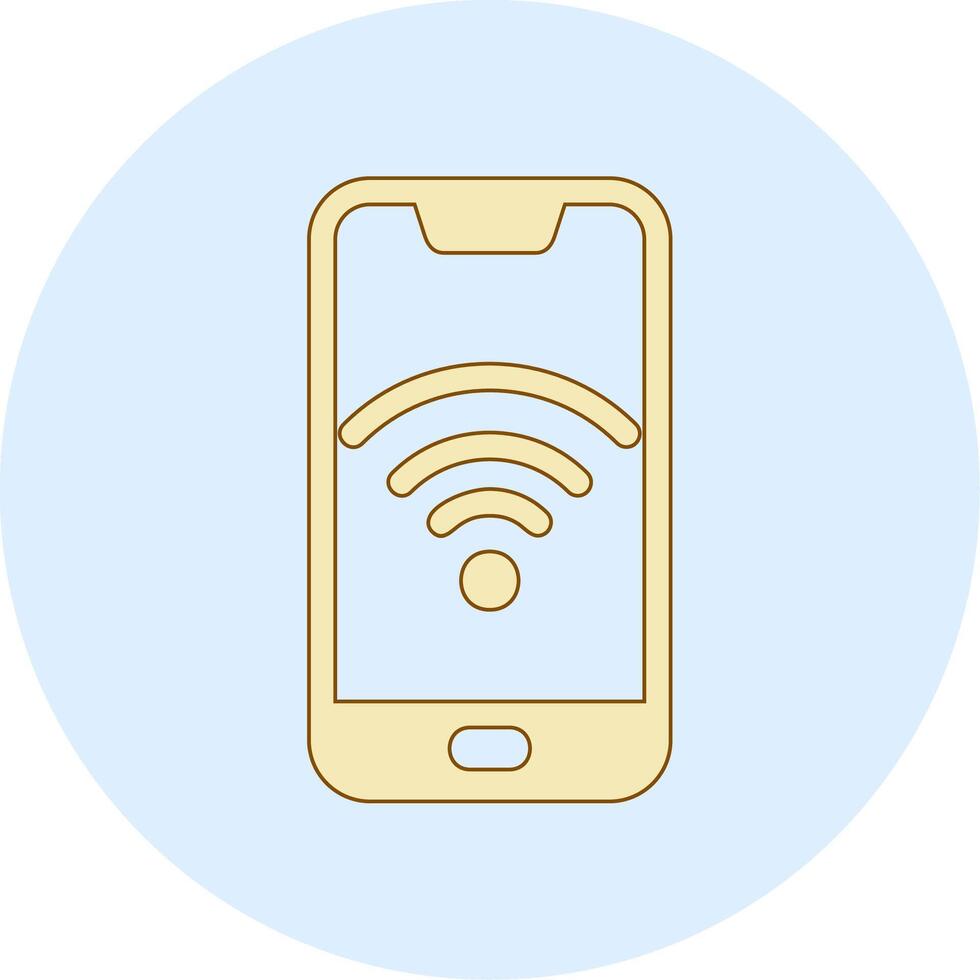 smartphone Wifi vecto icoon vector