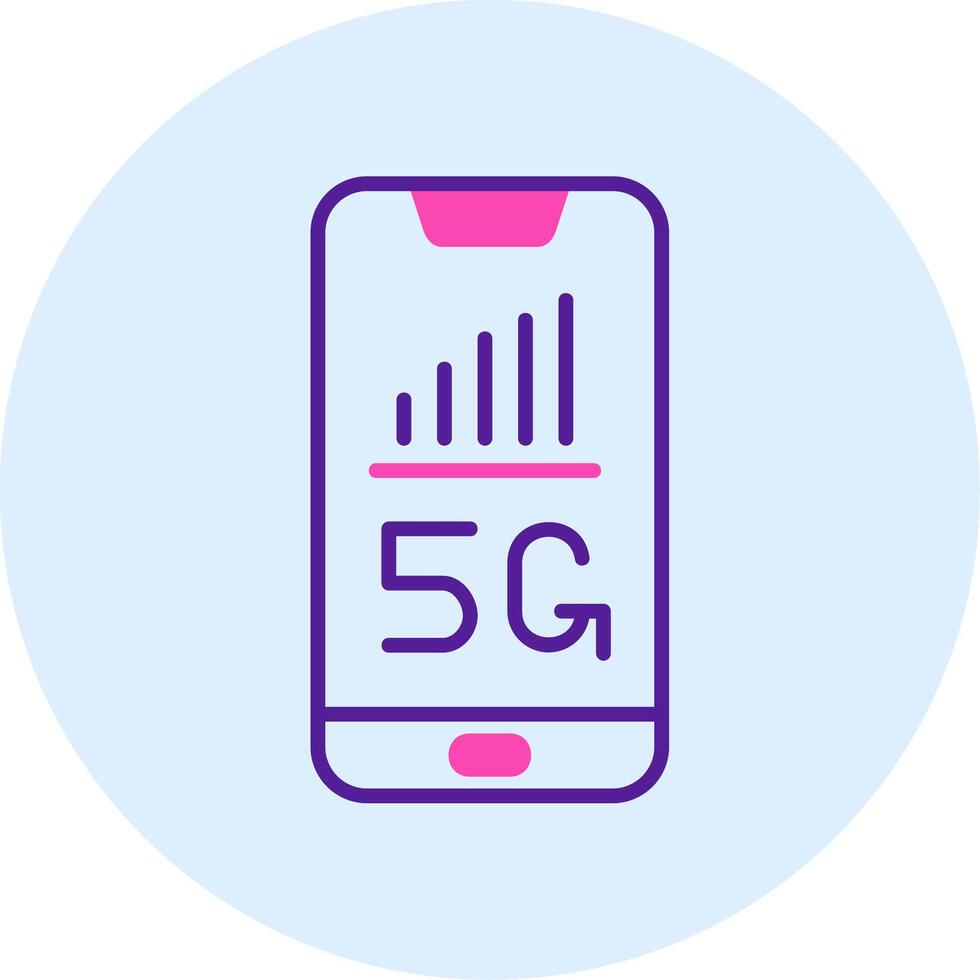 5g smartphone vecto icoon vector