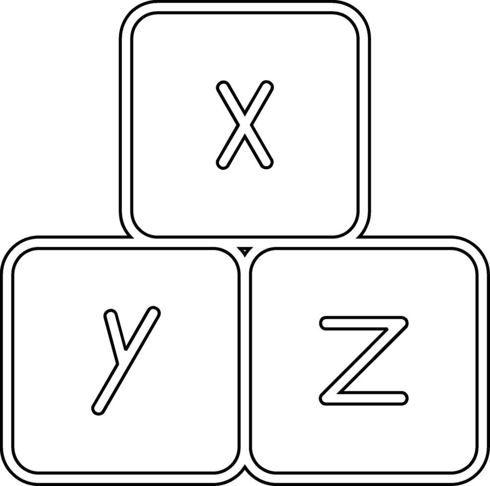 alfabet vecto icoon vector