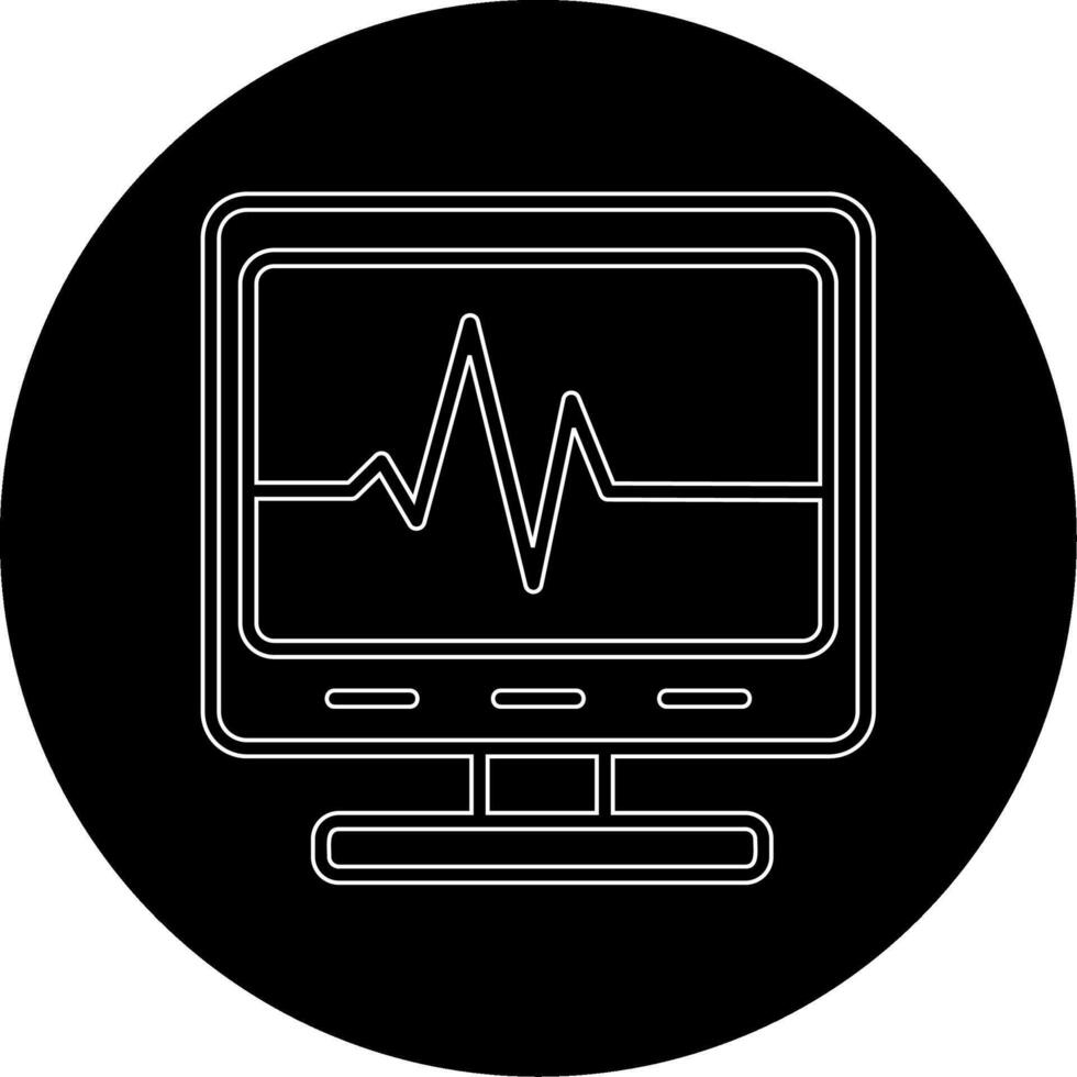 ecg lezing vecto icoon vector