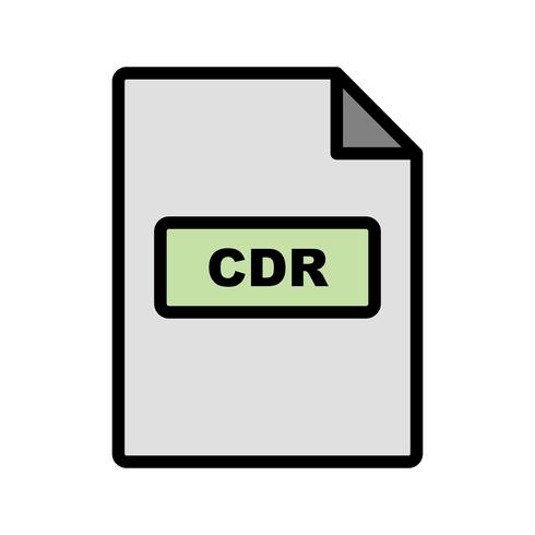 CDR Vector pictogram