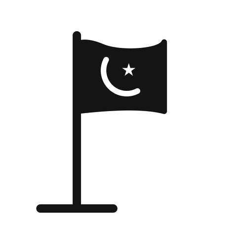 Islamitische vlag Vector Icon