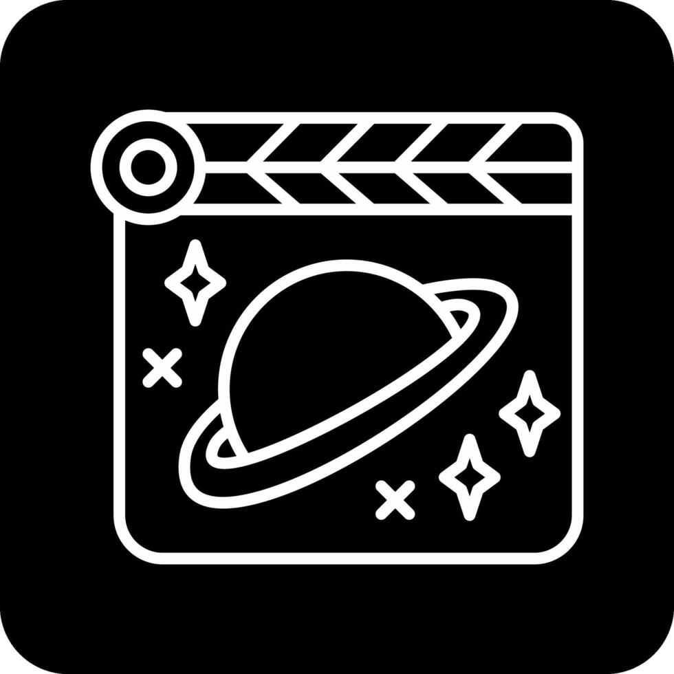 ruimte film vecto icoon vector
