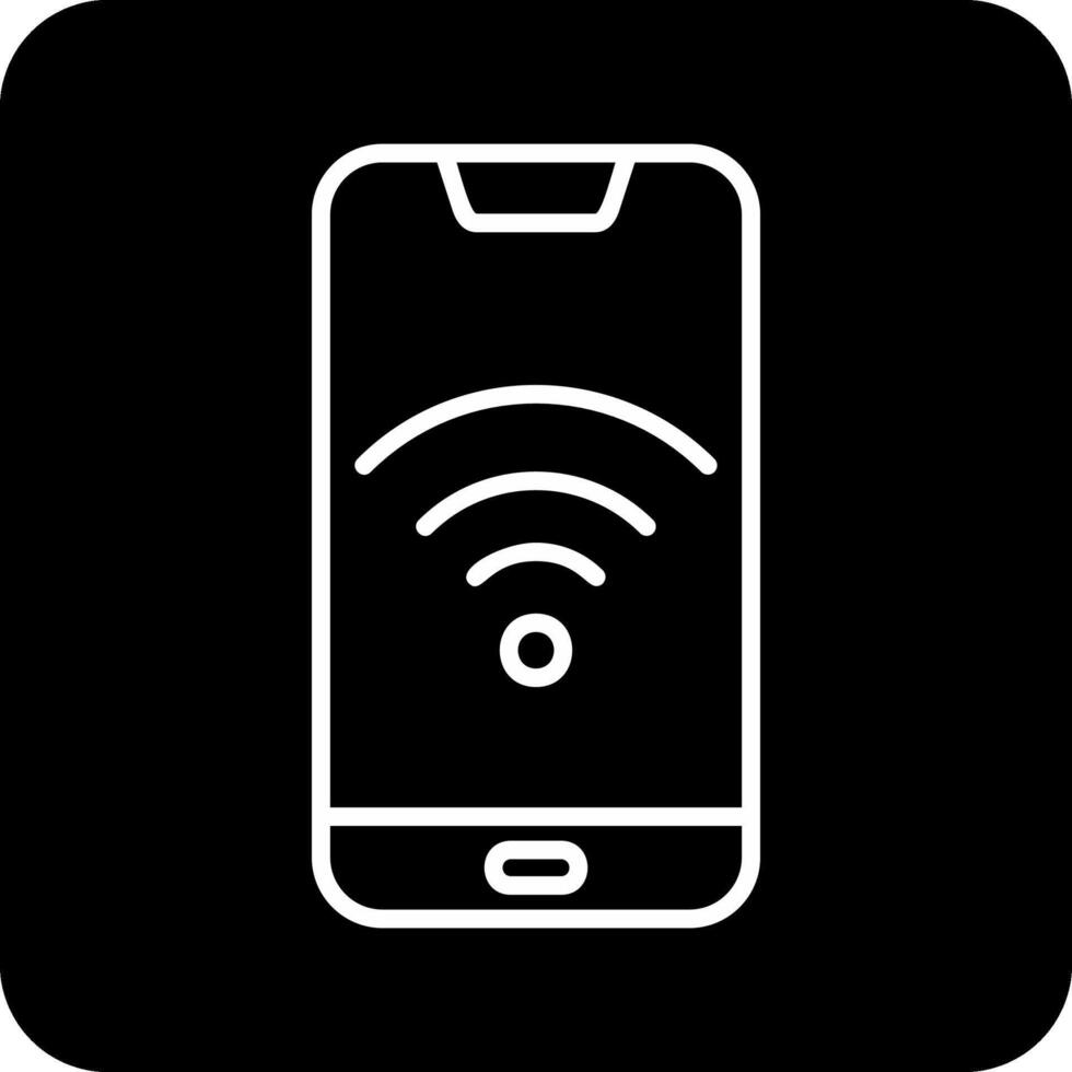 smartphone Wifi vecto icoon vector