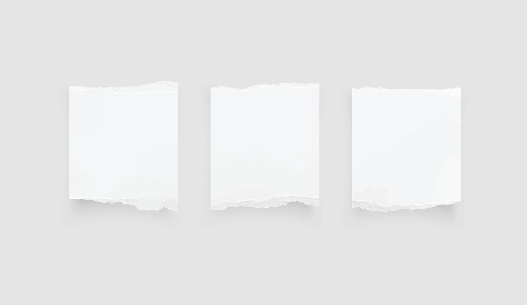 gescheurd papier randen. gescheurd papier textuur. papier label. wit papier vel voor achtergrond met knipsel pad. vector. vector