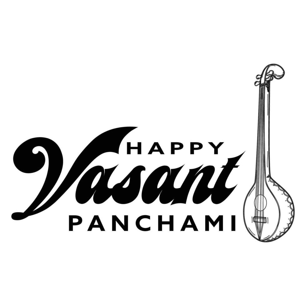 gelukkig vasant panchami en sawaswati puja traditioneel Indisch festival achtergrond ontwerp vector