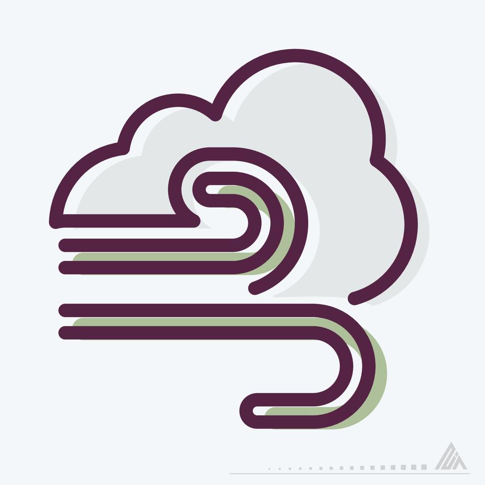 pictogram wind - mbe syle vector