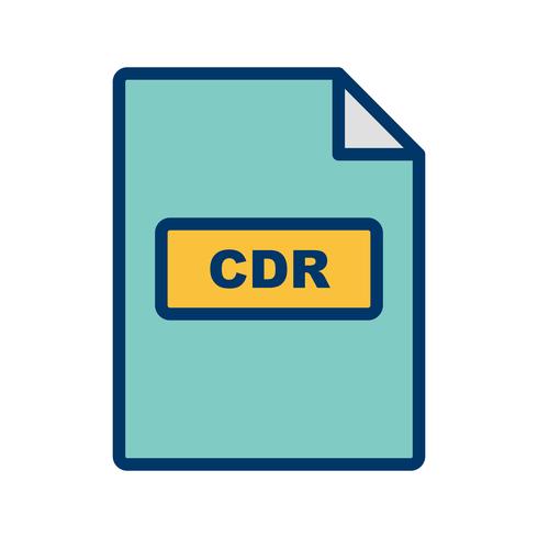 CDR Vector pictogram