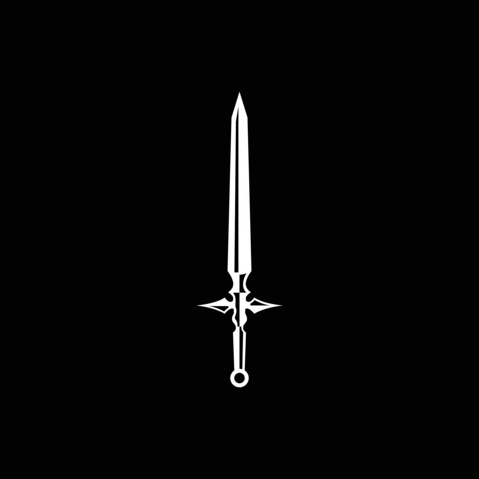 zwaard icoon logo vector