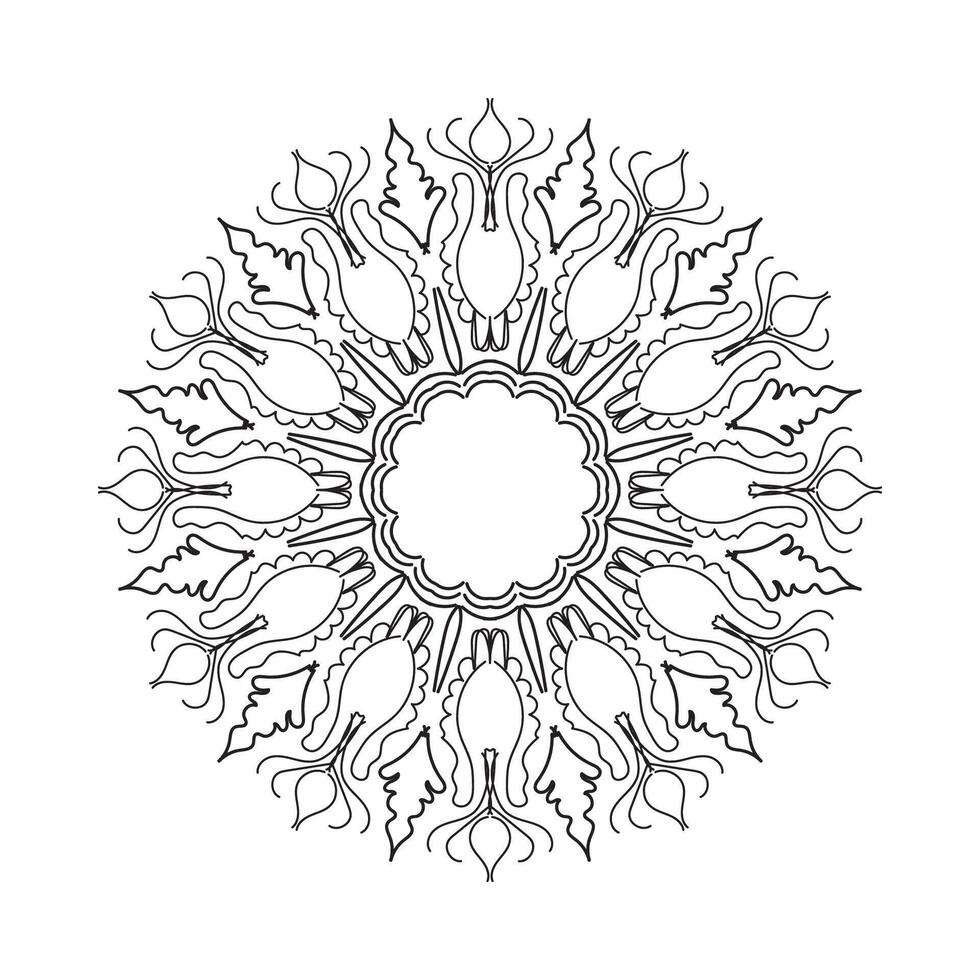 mandala's voor kleurboek. decoratieve ronde ornamenten. vector