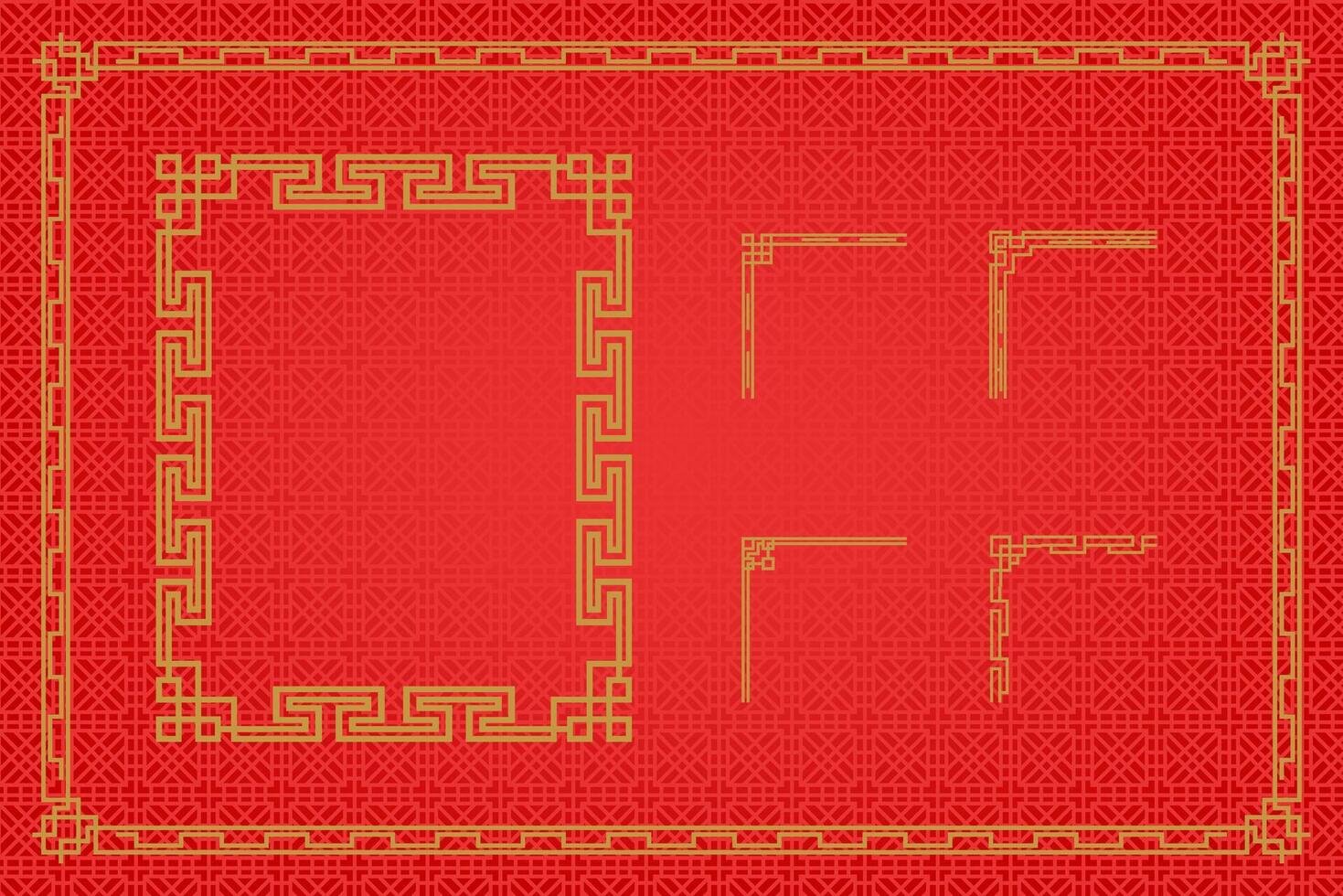 Chinese oosters grens ornament vector