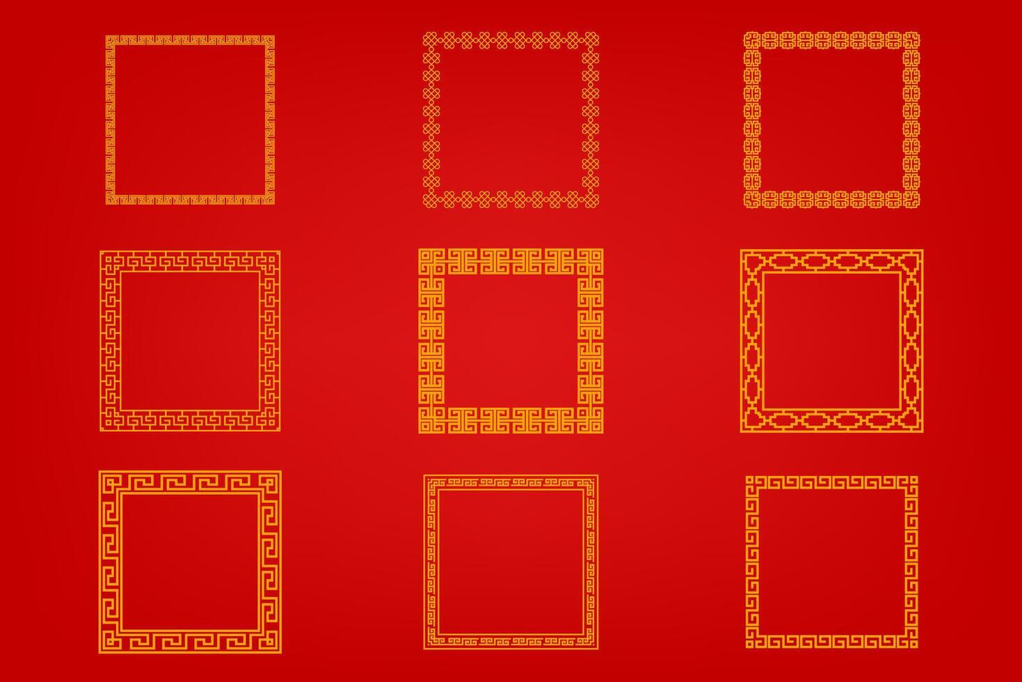 Chinese oosters grens ornament vector