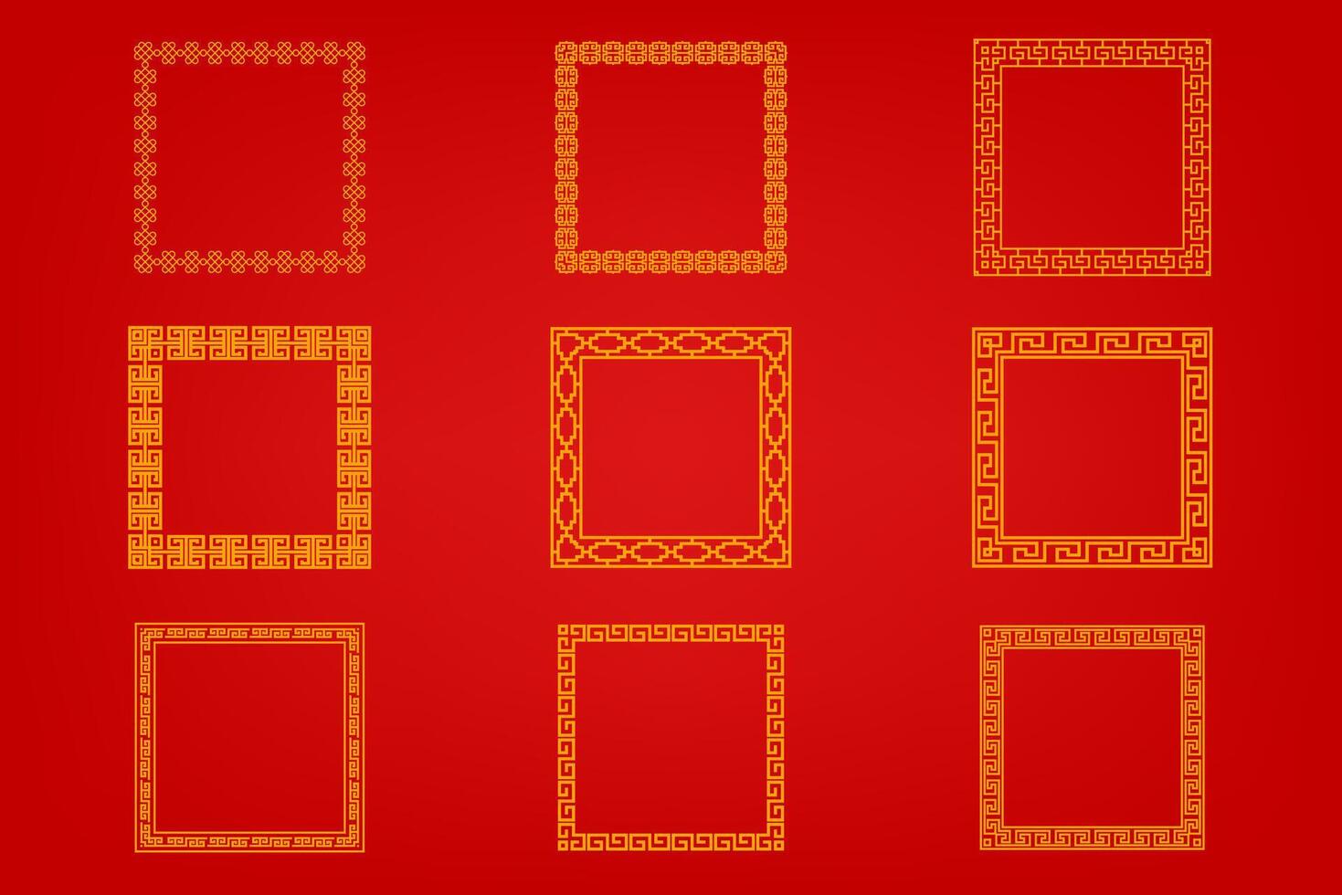 Chinese oosters grens ornament vector