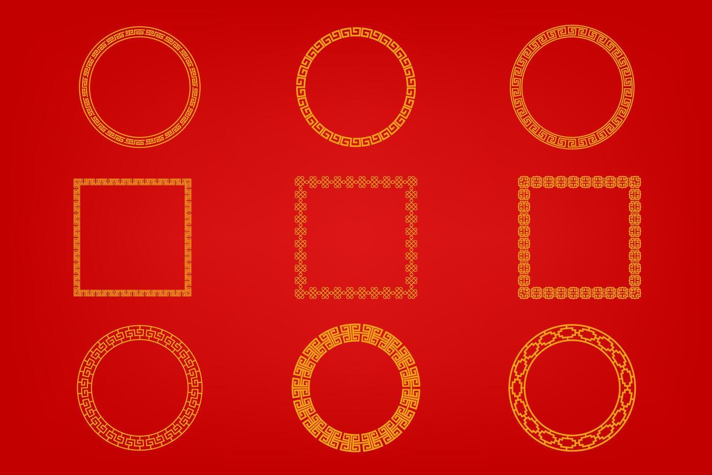Chinese oosters grens ornament vector