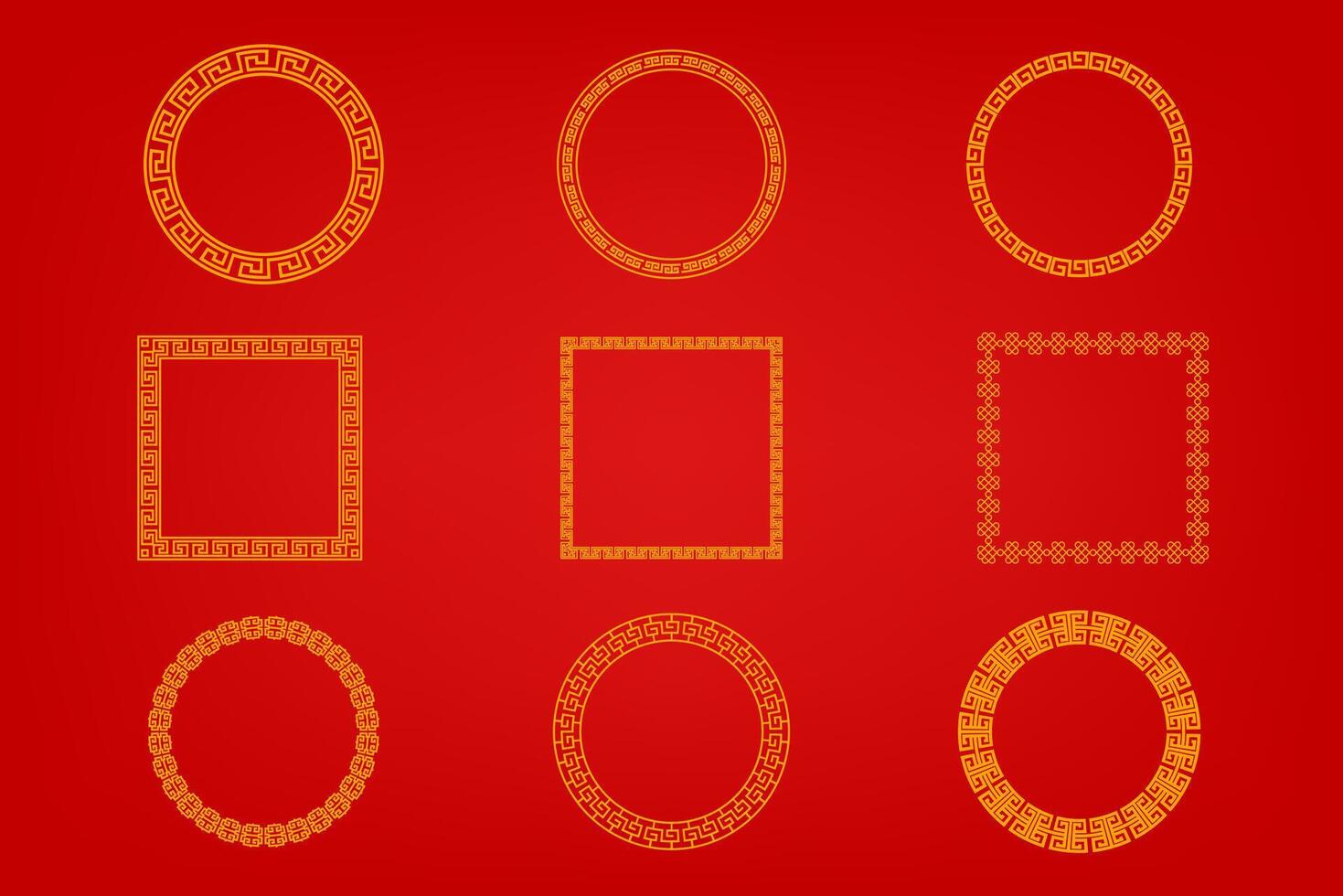 Chinese oosters grens ornament vector