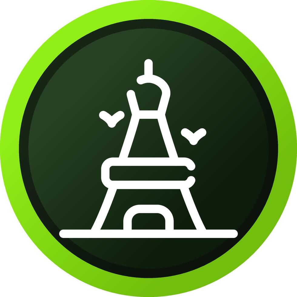 eiffel toren creatief icoon ontwerp vector