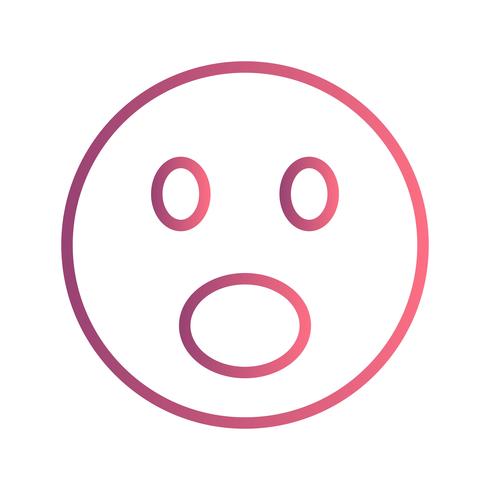 Verrast Emoji Vector Icon