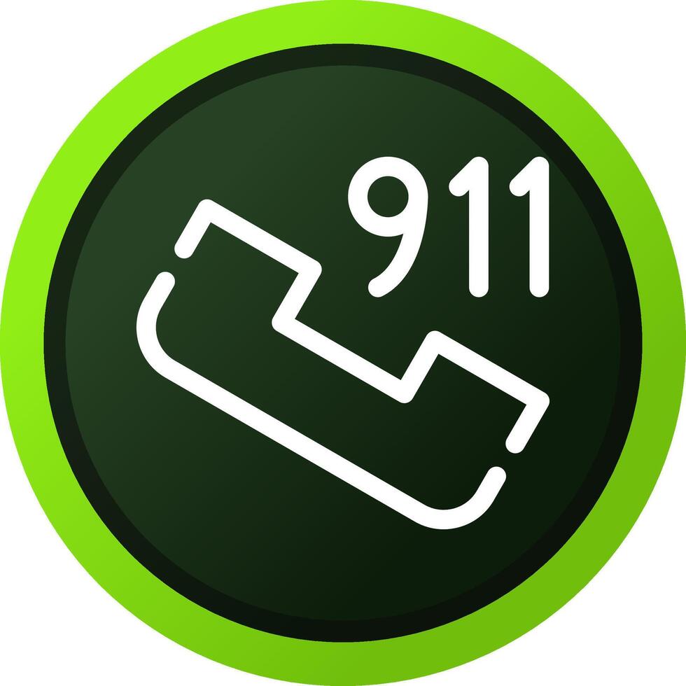 telefoontje 911 creatief icoon ontwerp vector