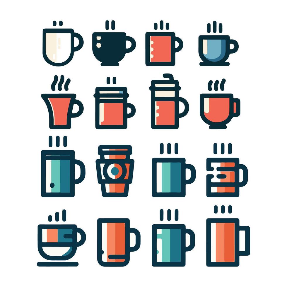 koffie kop gemakkelijk icoon. vector illustratie