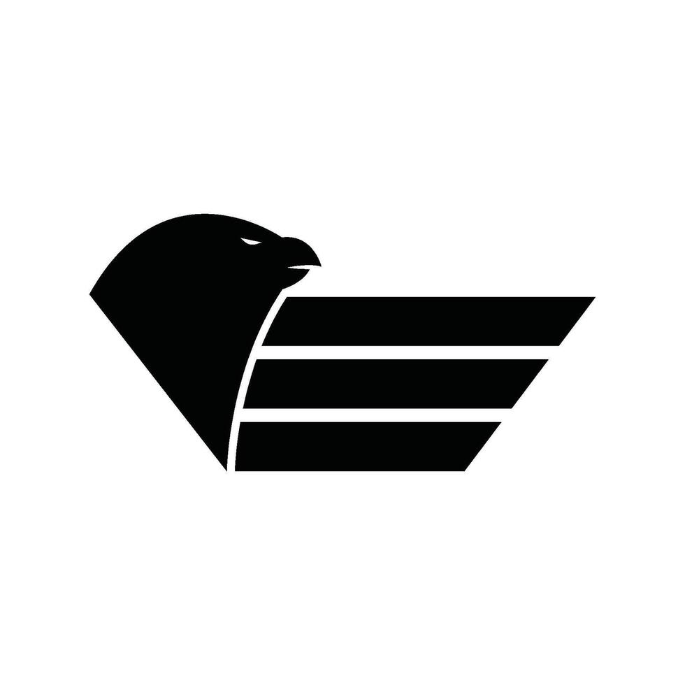 valk vleugel logo sjabloon vector pictogram ontwerp