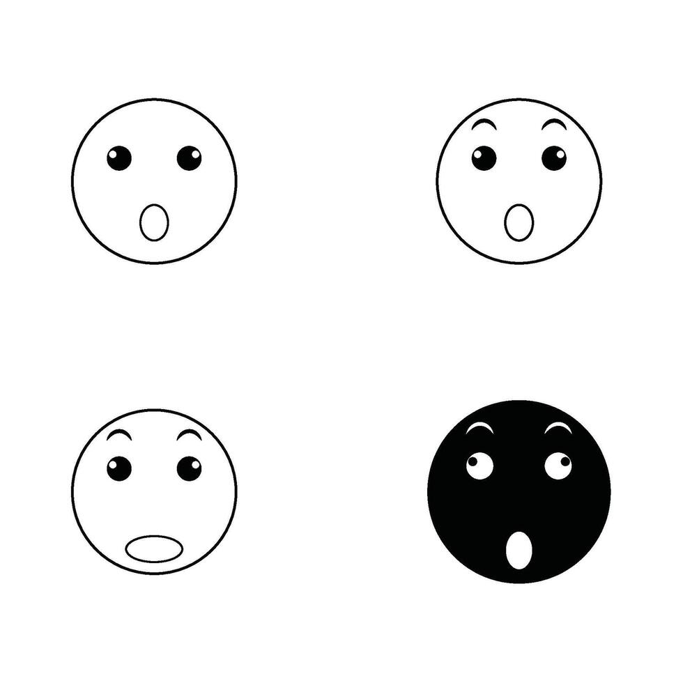 emoticon logo vector