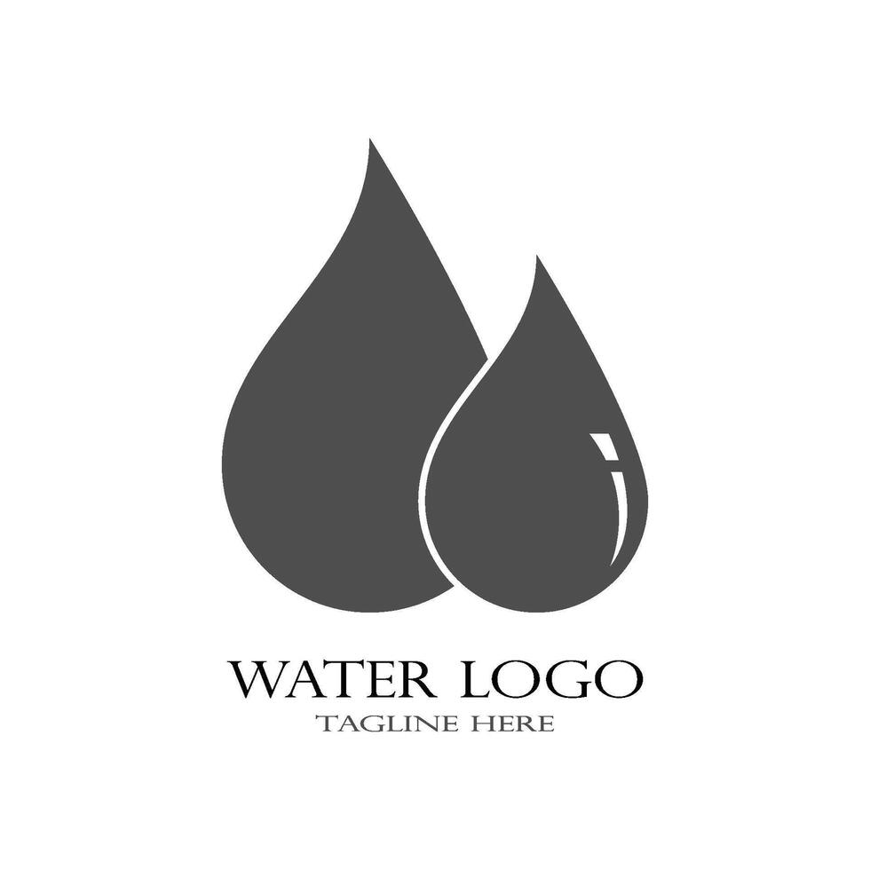 waterdruppel logo sjabloon vector