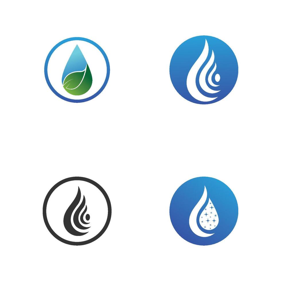 waterdruppel logo sjabloon vector