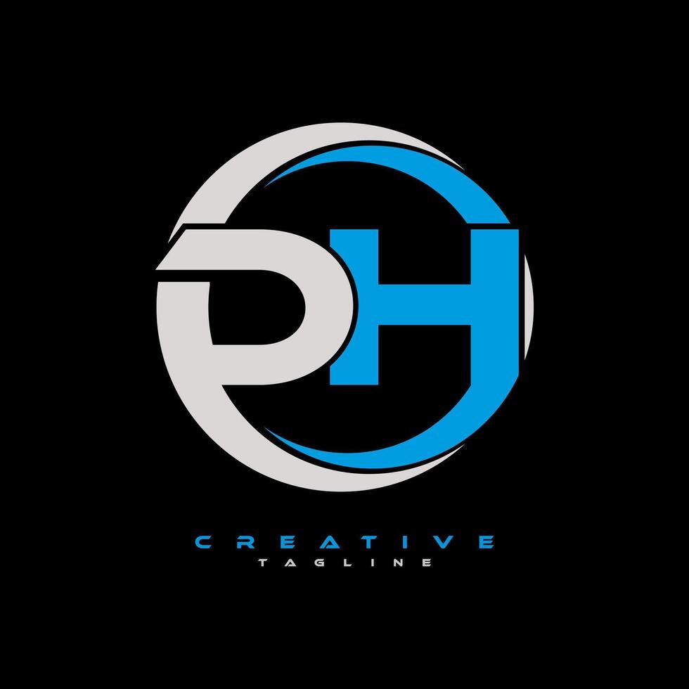 dh brief logo ontwerp Aan zwart achtergrond. dh creatief initialen brief logo concept. dh brief ontwerp. pro vector
