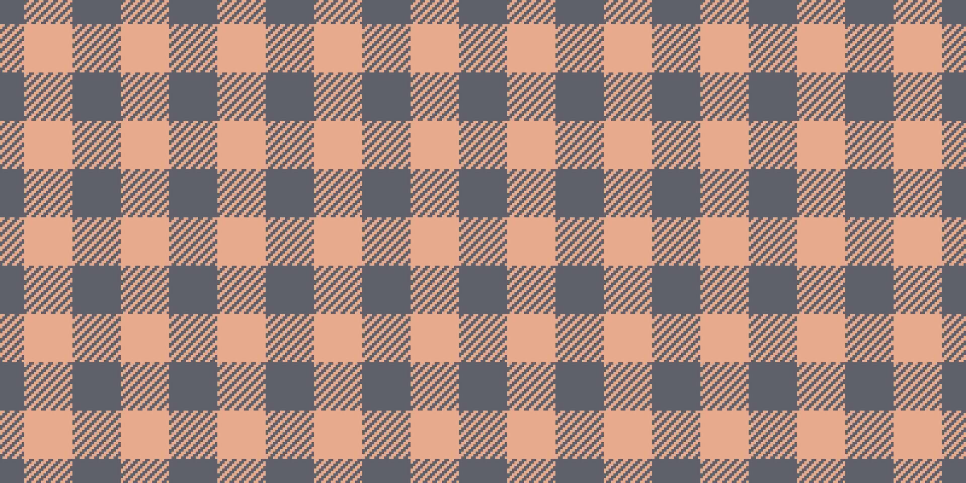 klein Schotse ruit controleren kleding stof, decor naadloos achtergrond textiel. herenkleding plaid vector patroon structuur in pastel en oranje kleuren.