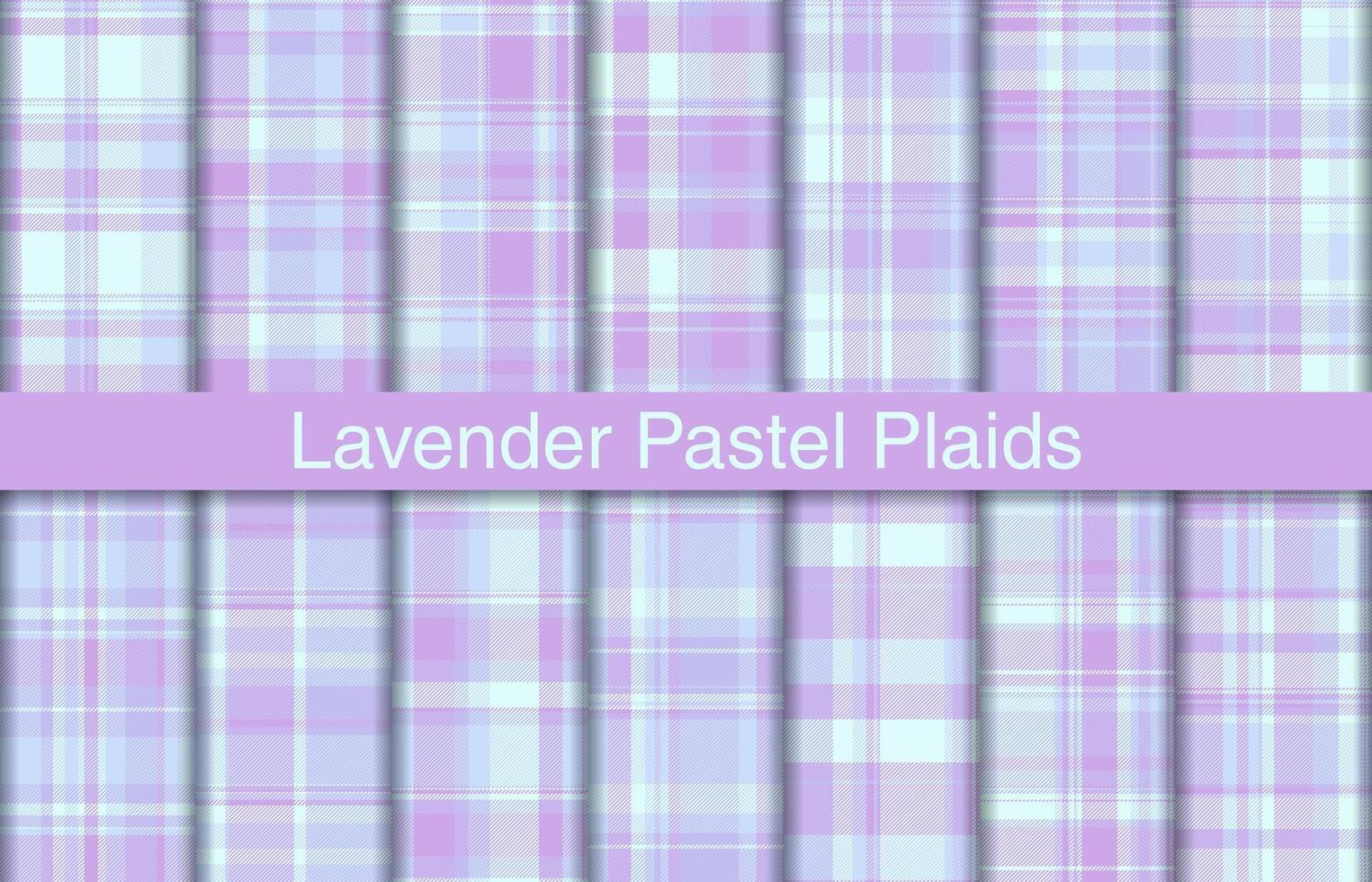 lavendel plaid bundels, textiel ontwerp, geruit kleding stof patroon voor shirt, jurk, pak, omhulsel papier afdrukken, uitnodiging en geschenk kaart. vector