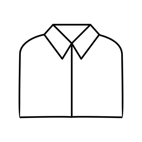 school shirt vector pictogram