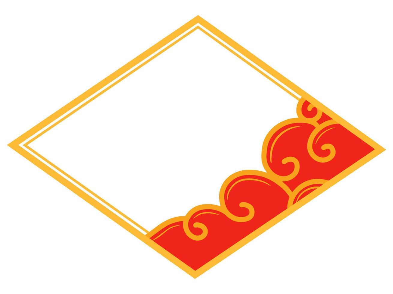 Chinese kader achtergrond vector