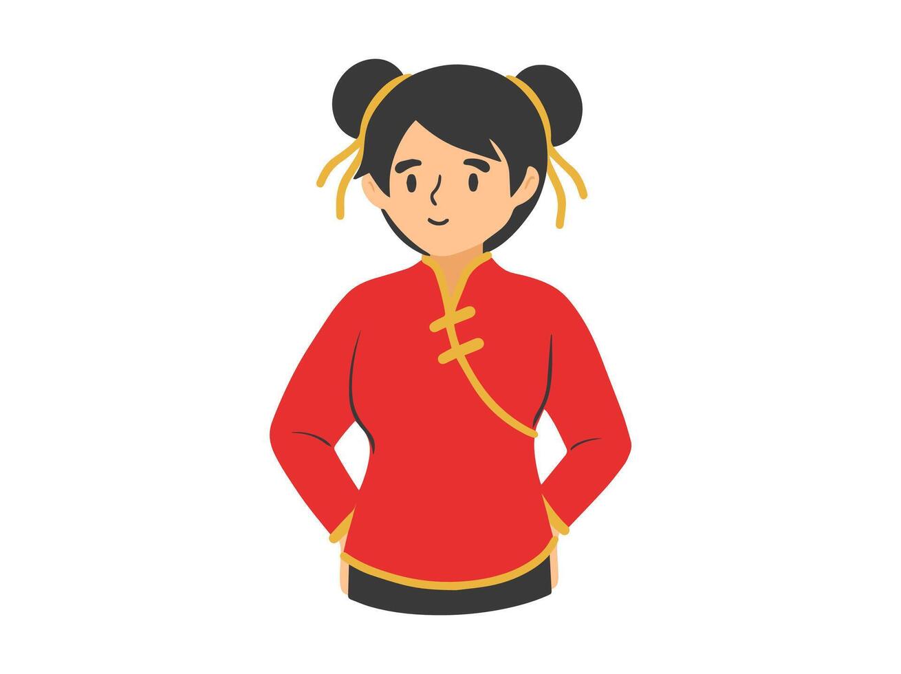 Chinese nieuw jaar vrouw illustratie vector