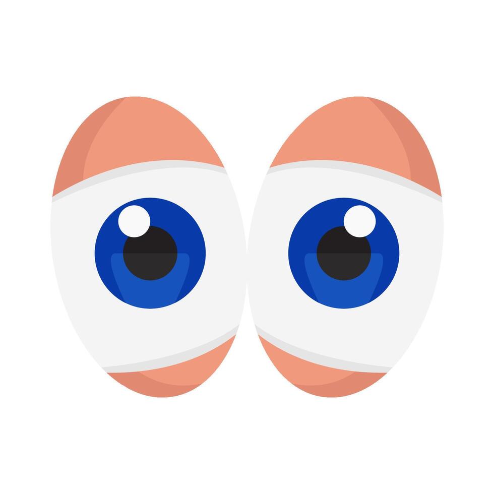 oog lens blauw illustratie vector