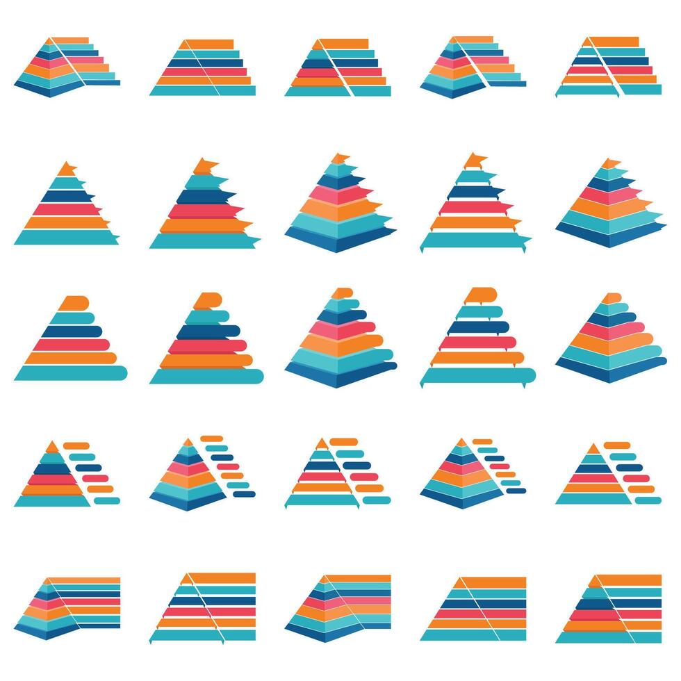 piramide verkeer tabel illustratie vector