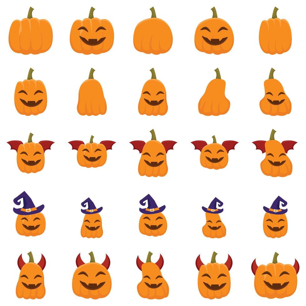 pompoen halloween pak illustratie vector