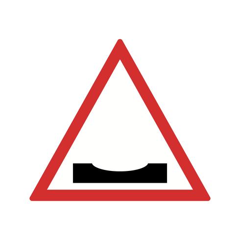Vector Road dips pictogram