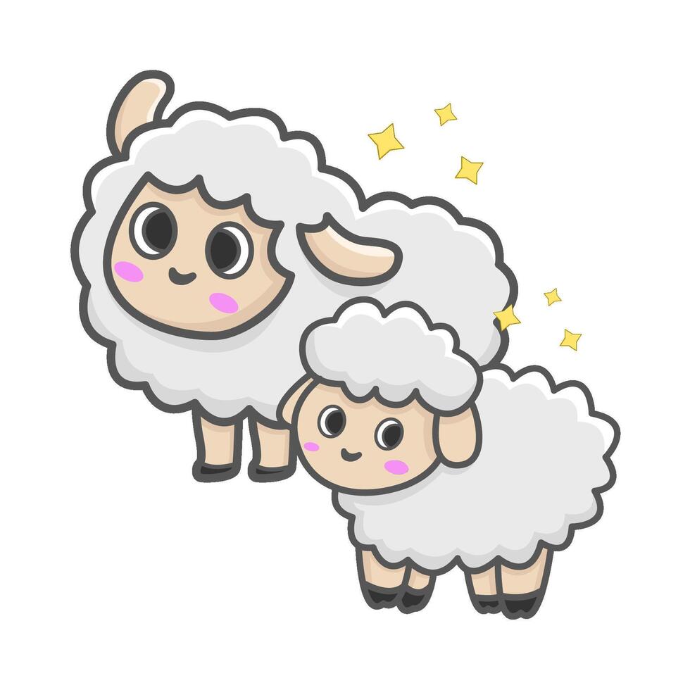 schapen dier illustratie vector