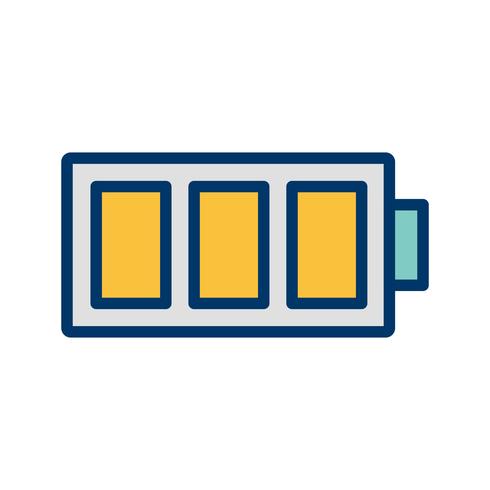 Volle batterij vector pictogram